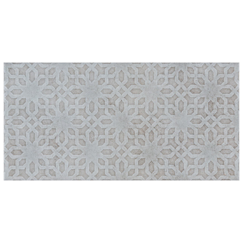 Camden Decor Grey 4x8 Rectangle Ceramic Wall Only Digital Pattern