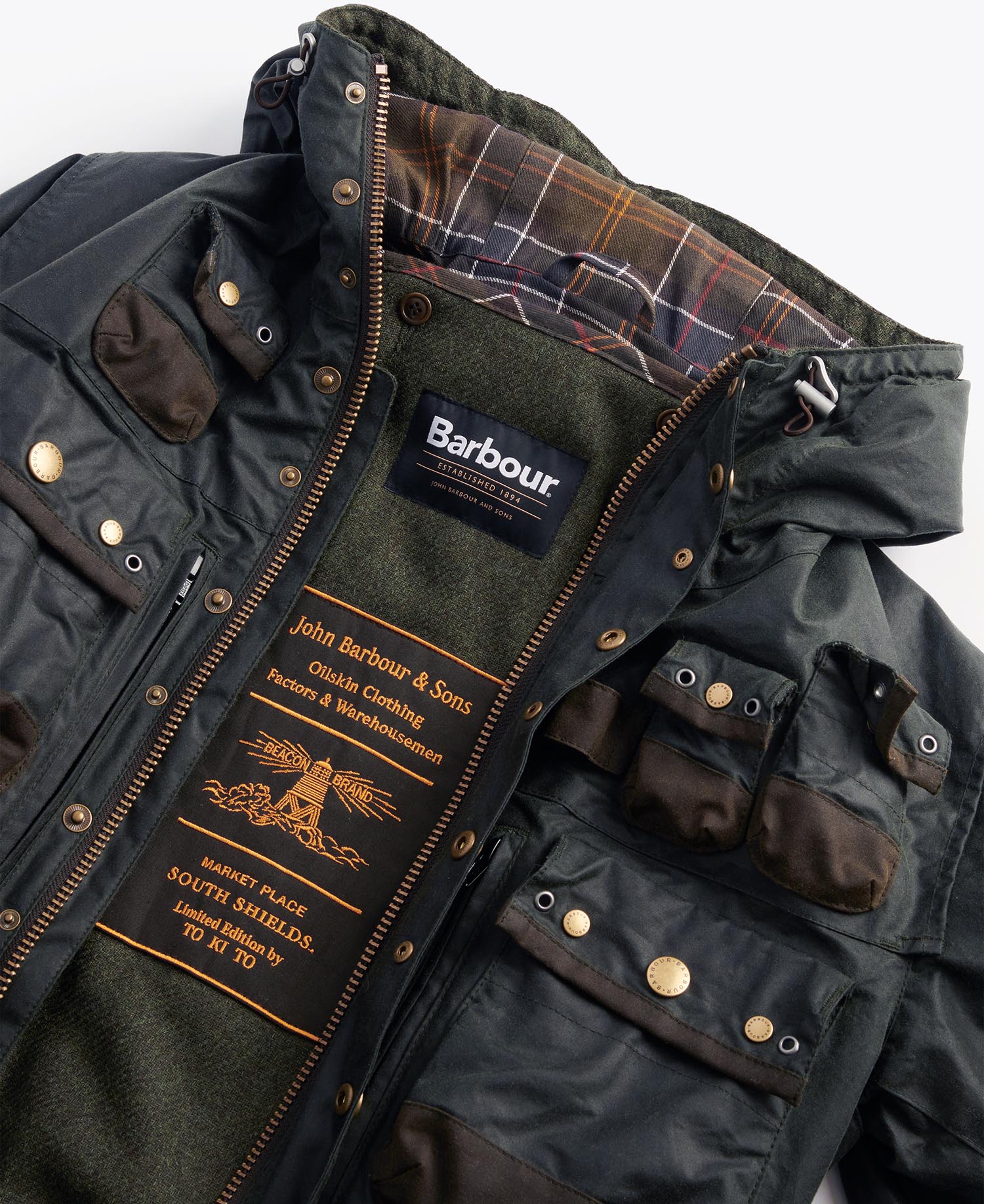 Barbour x TO KI TO Wachsjacke Military image number 8