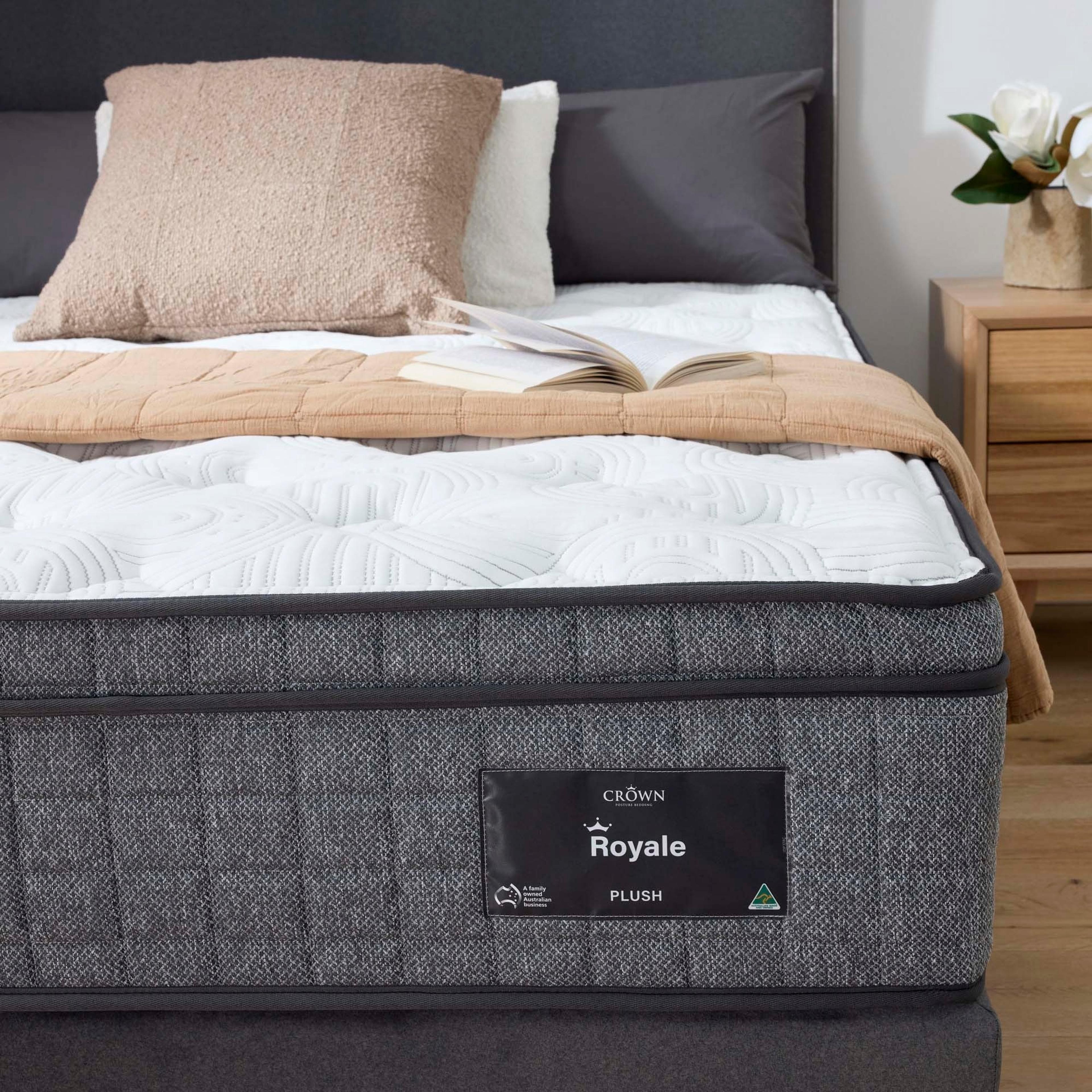 Detail image of the  Crown Posture Bedding Royale Mattress, Plush from Forty Winks