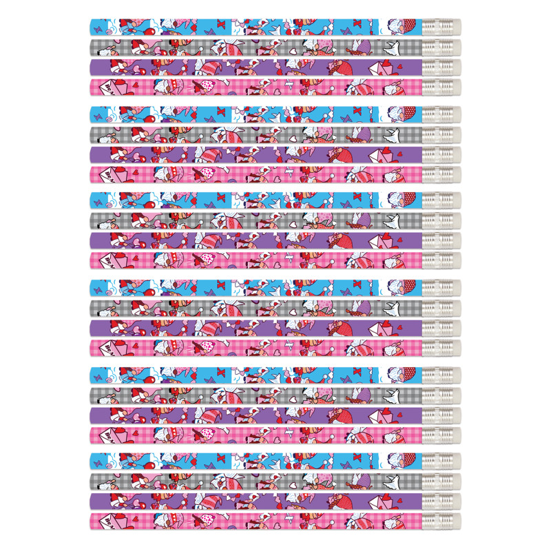 Valentine Gnomes Pencils, 12 Per Pack, 6 Packs