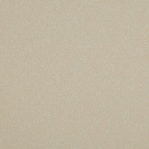 Beige linen-effect wallpaper with subtle off-white crosshatch, covering a wall and presenting a fine woven pattern, in soft, even indoor light creating a neutral, minimal interior surface.