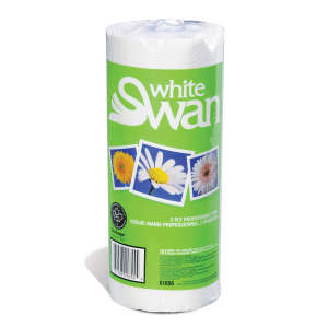 KRU01656, Kruger, White Swan, 10.9ft Kitchen Roll Towel, 2 ply, White
