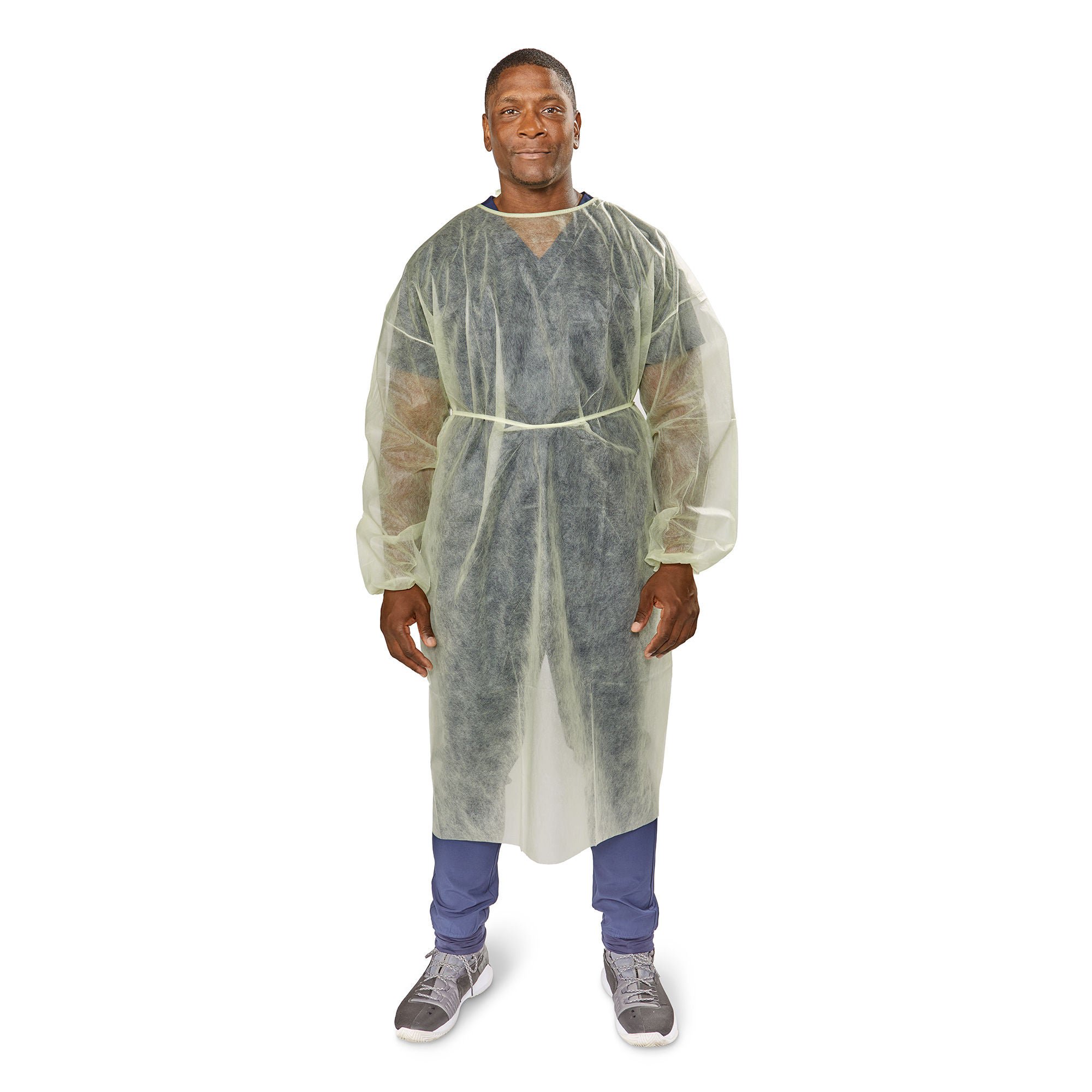 McKesson Nonrated Isolation Gowns, Yellow, One Size Fits Most