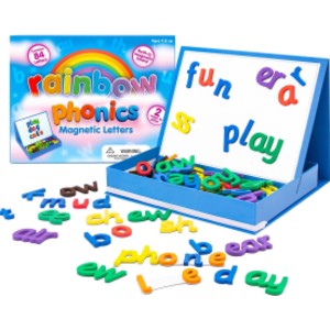 Rainbow Phonics Magnetic Letters, 85 Pieces