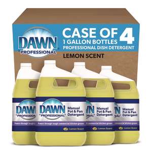 PG57444, Procter & Gamble, Dawn Professional Manual Pot/Pan Dish Detergent, Lemon,  1 gal Bottle