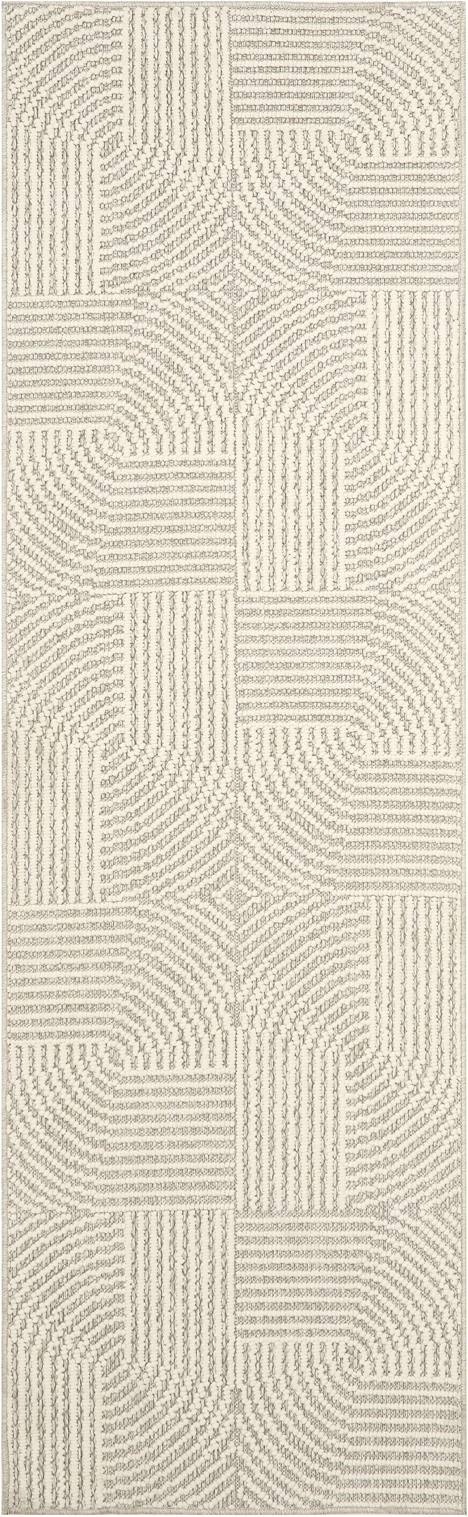 Nourison Natural Texture 2'3" x 7'6" Beige Ivory Modern Indoor Rug