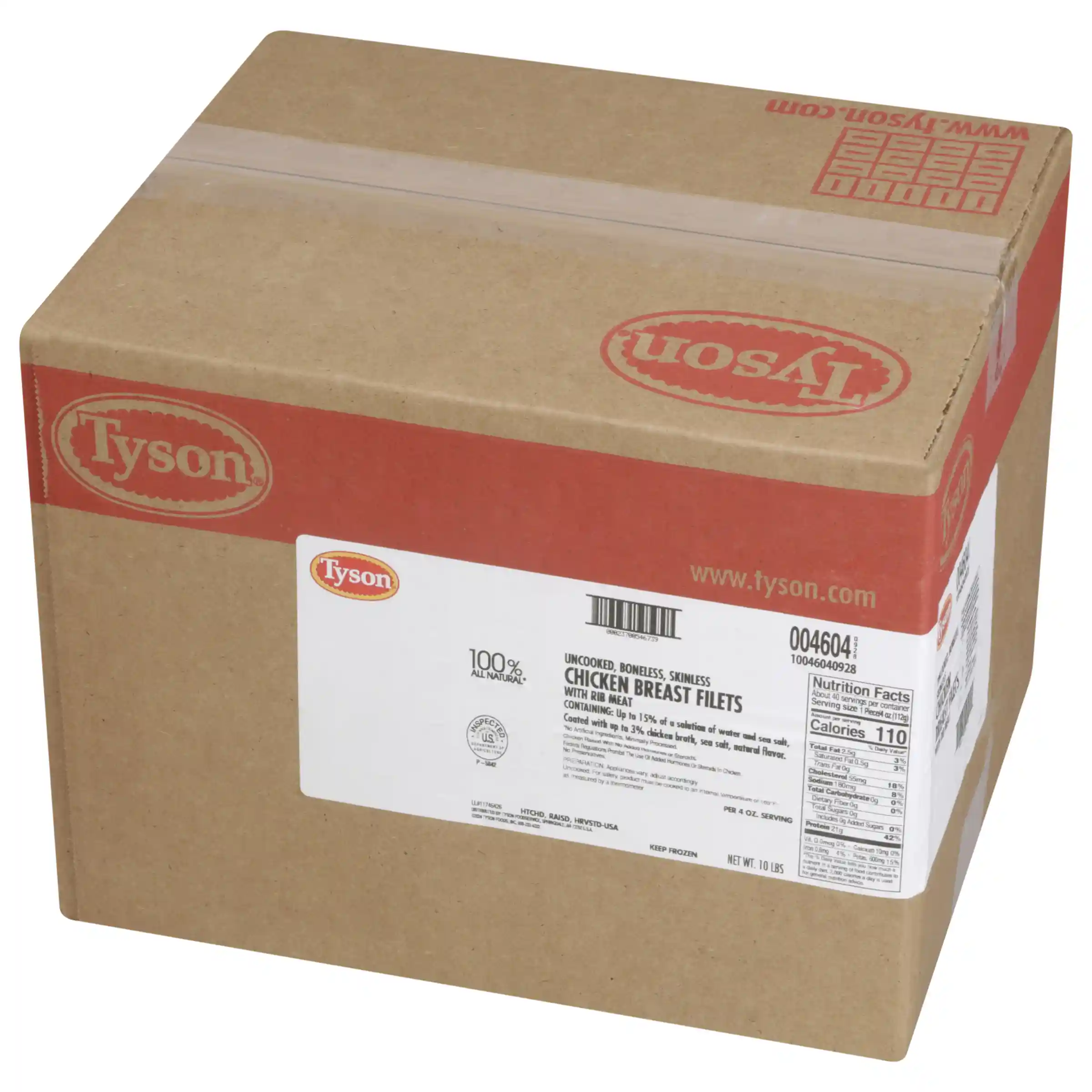 Tyson® All Natural* IF Unbreaded Boneless Skinless Chicken Breast Filets, 4 oz._image_5