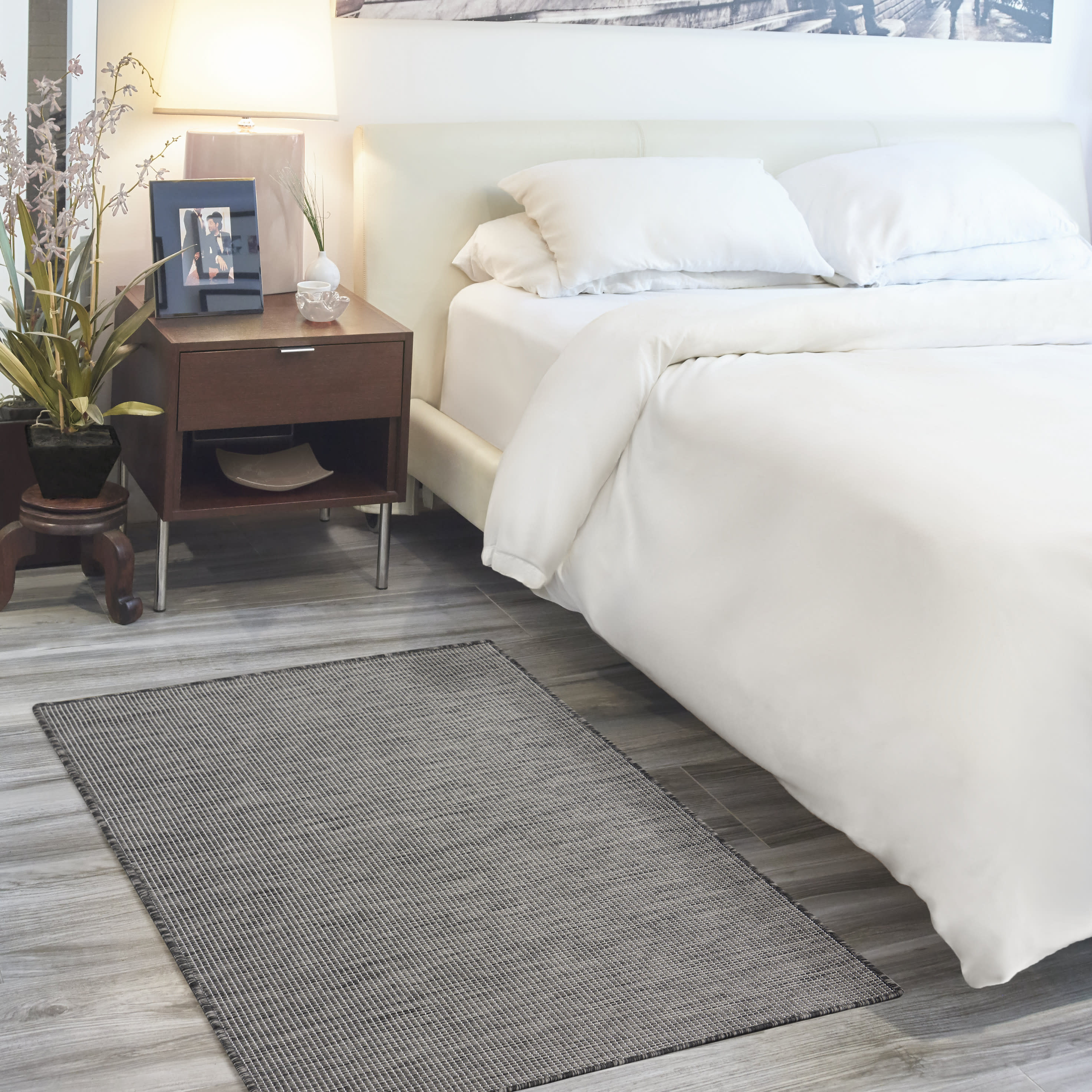 Nourison Positano 3' x 5' Charcoal Modern Rug