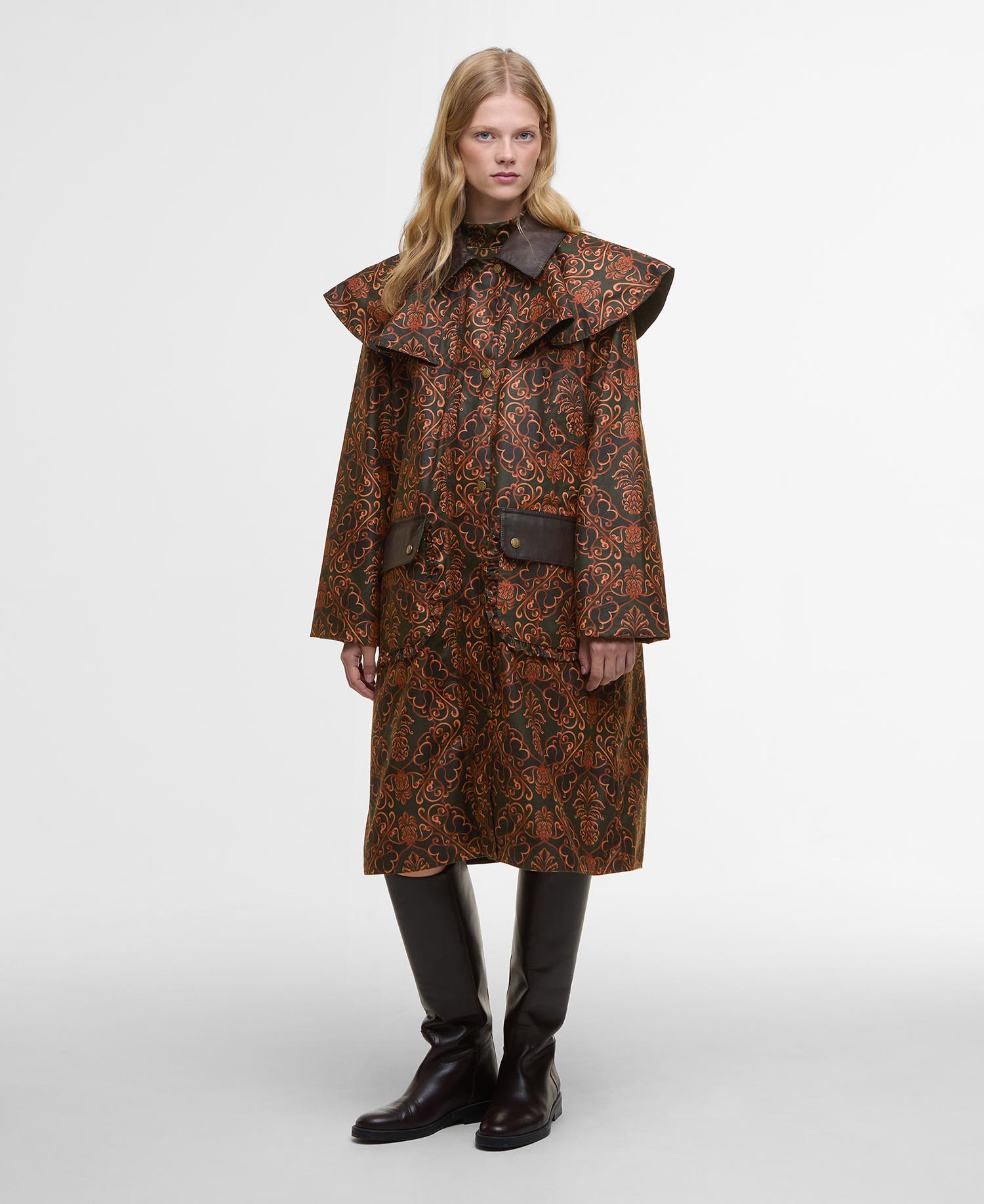 Barbour FARM Rio Luana Waxed Jacket image number 0