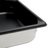 Half-size 2 ½-inch-deep Super Pan V® stainless steel steam table pan with Steel Coat x3™ nonstick coating
