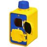 Portable Yellow 1-Gang Double Sided Outlet Box Weather Resistant Standard Depth W/ Cord Grip & 2 Duplex (6131) Coverplates