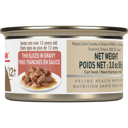 Royal Canin Feline Health Nutrition Aging 12+ Thin Slices In Gravy Canned Cat Food