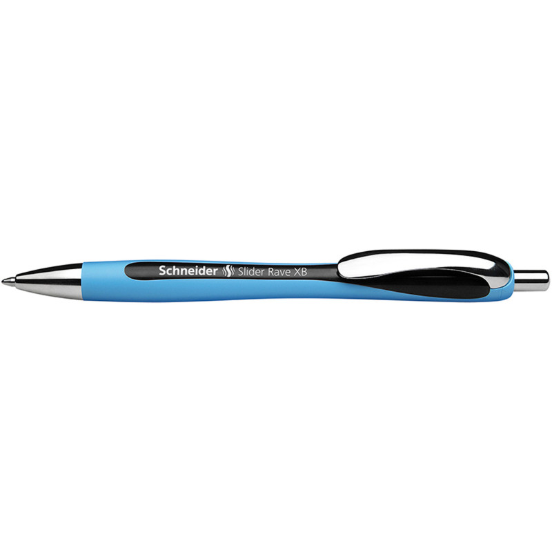 Slider Rave XB Refillable + Retractable Ballpoint Pen, 1.4 mm, Black Ink, Single Pen