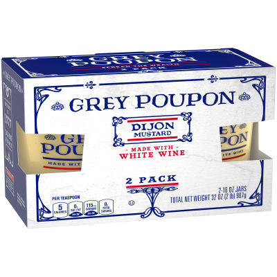 Grey Poupon Dijon Mustard, 2 ct Pack, 16 oz Jars