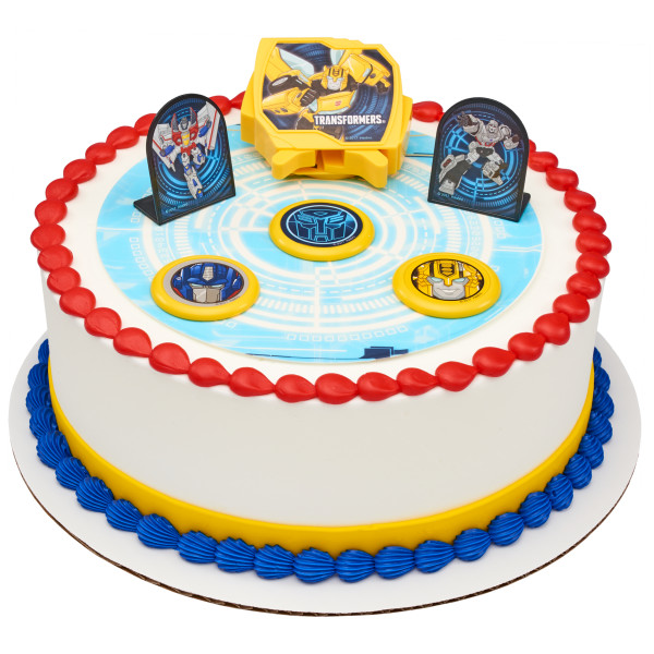 Transformers™ Autobot Battle PhotoCake® Edible Image® DecoSet® Background