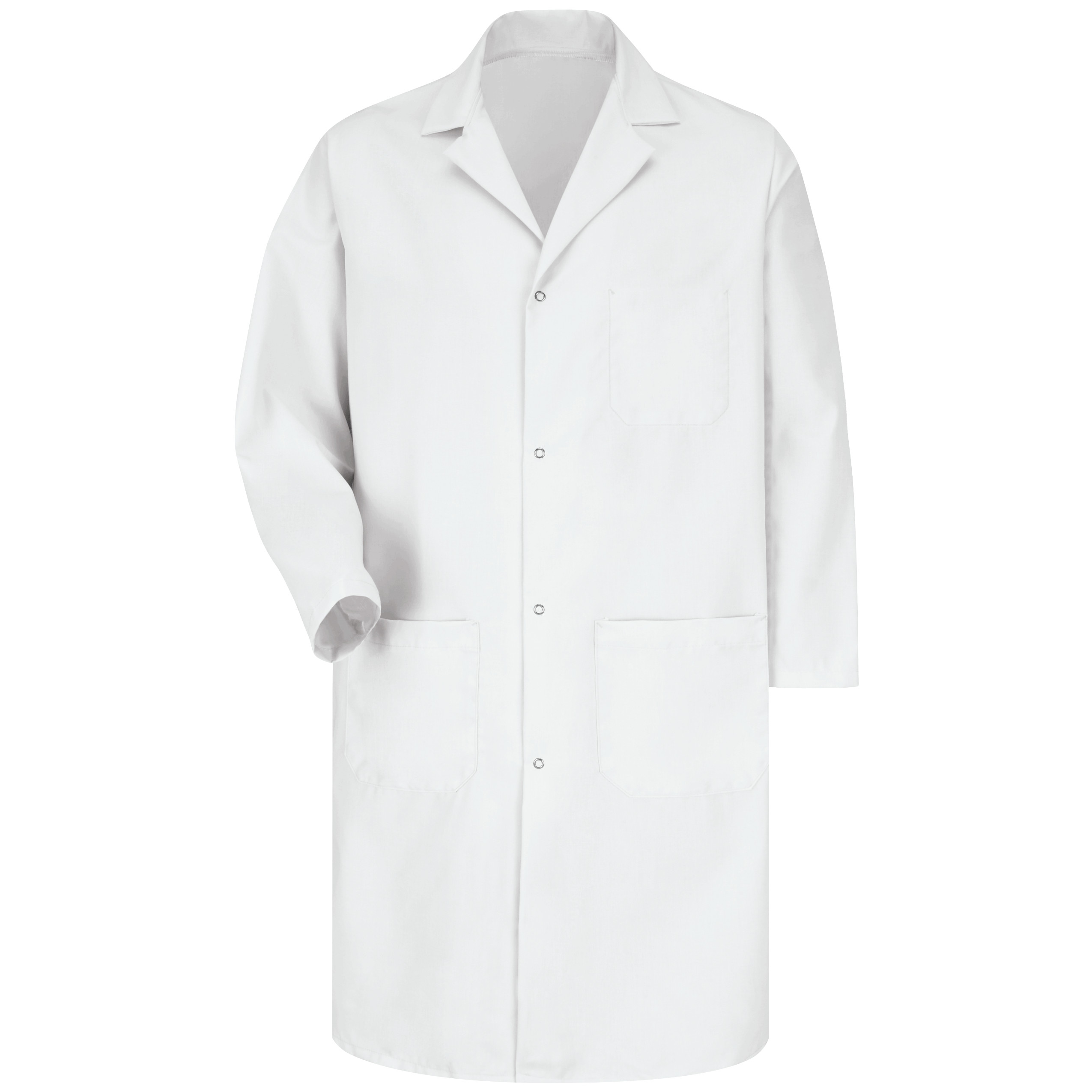 Men‘s Gripper-Front Lab Coat-Red Kap