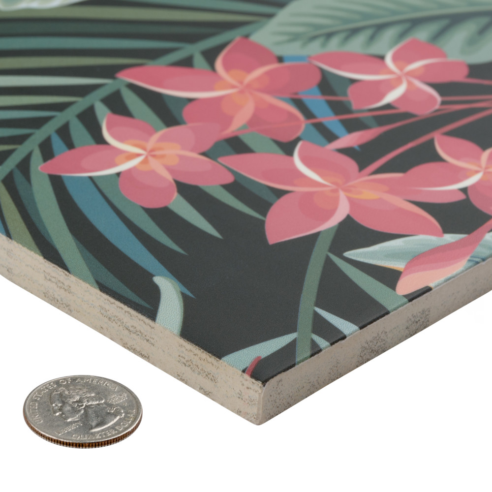 Imagine Botanical Paradise 19-3/8 in. x 19-3/8 in. Porcelain Floor and Wall Tile