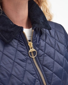 Beadnell Fitted Quilted Jacket Navy-Classic