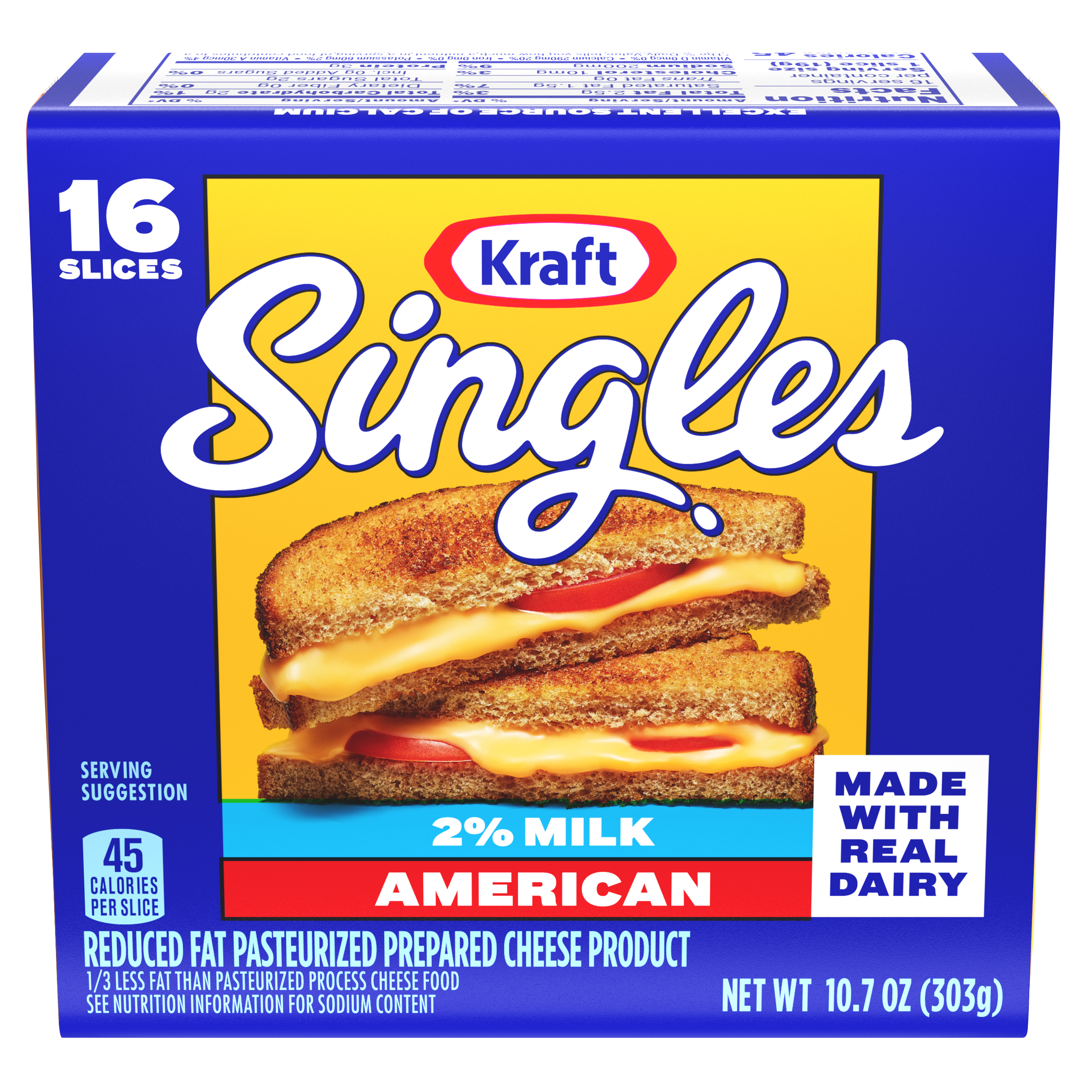American Cheese Slices with 2% Milk