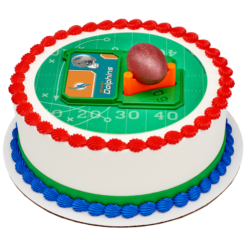 Order NFL Miami Dolphins Football & Tee Cake Cake from GIANT EAGLE