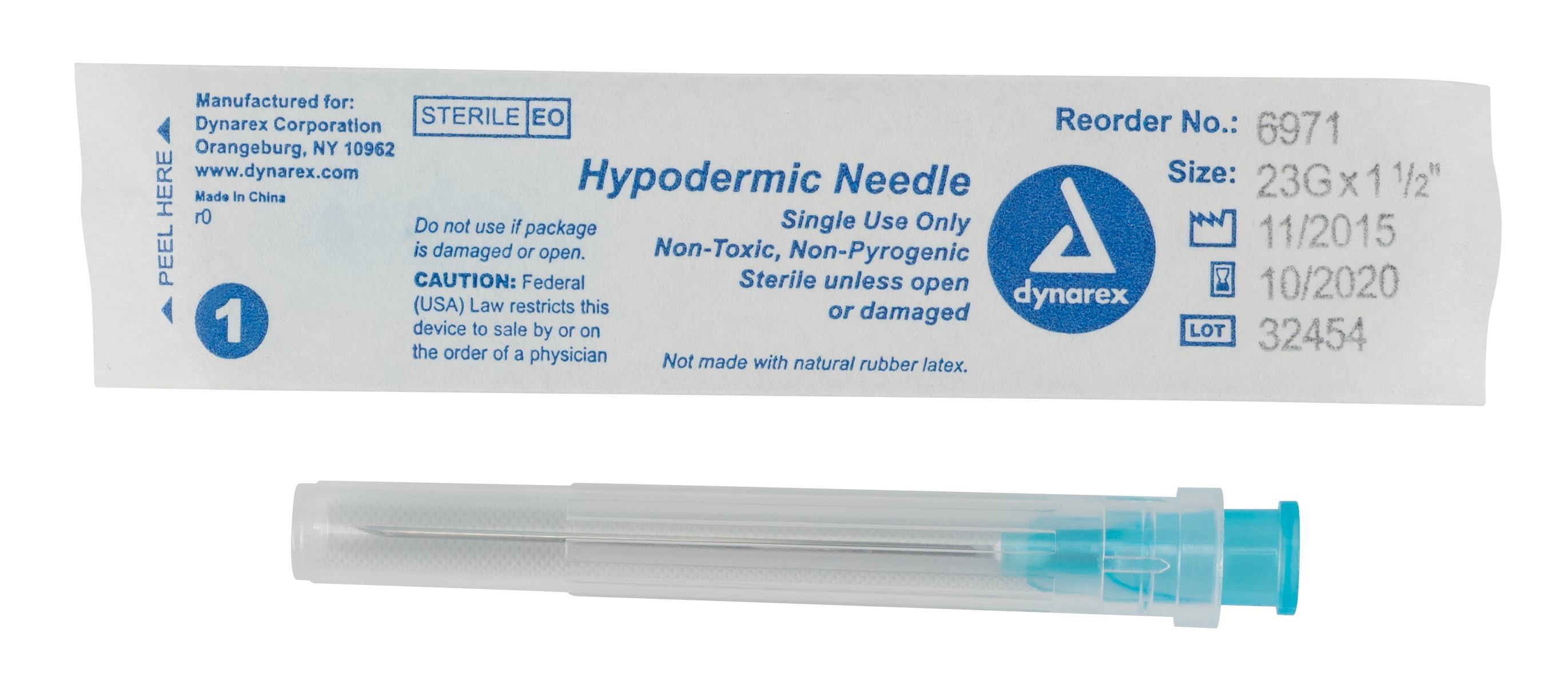 Hypodermic Needle 23G, 1 1/2