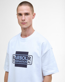 Divide Oversized Graphic T-Shirt White