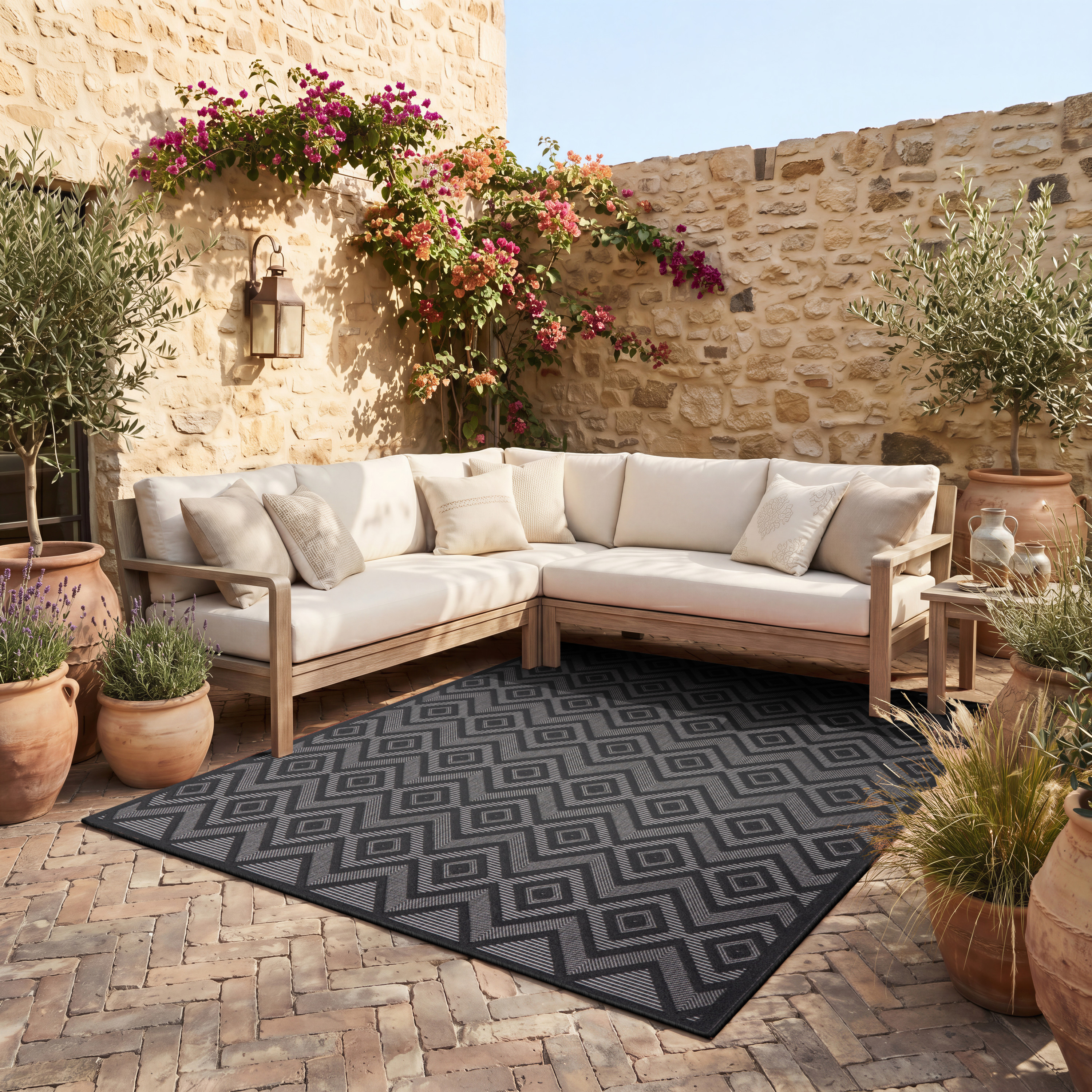 Nourison Versatile 8' x 10' Charcoal Black Modern Rug