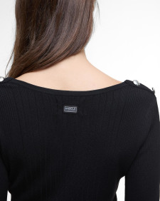 Raegan Square-Neck Jumper Classic Black