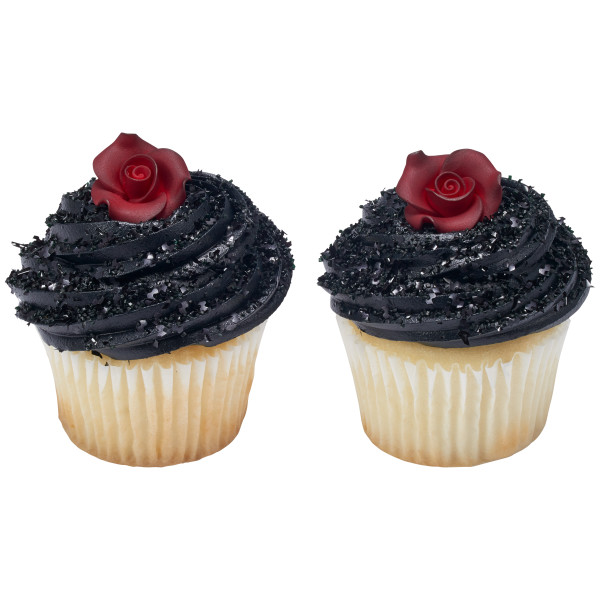 Red 1" Rose SugarSoft® Premium Edible Decorations