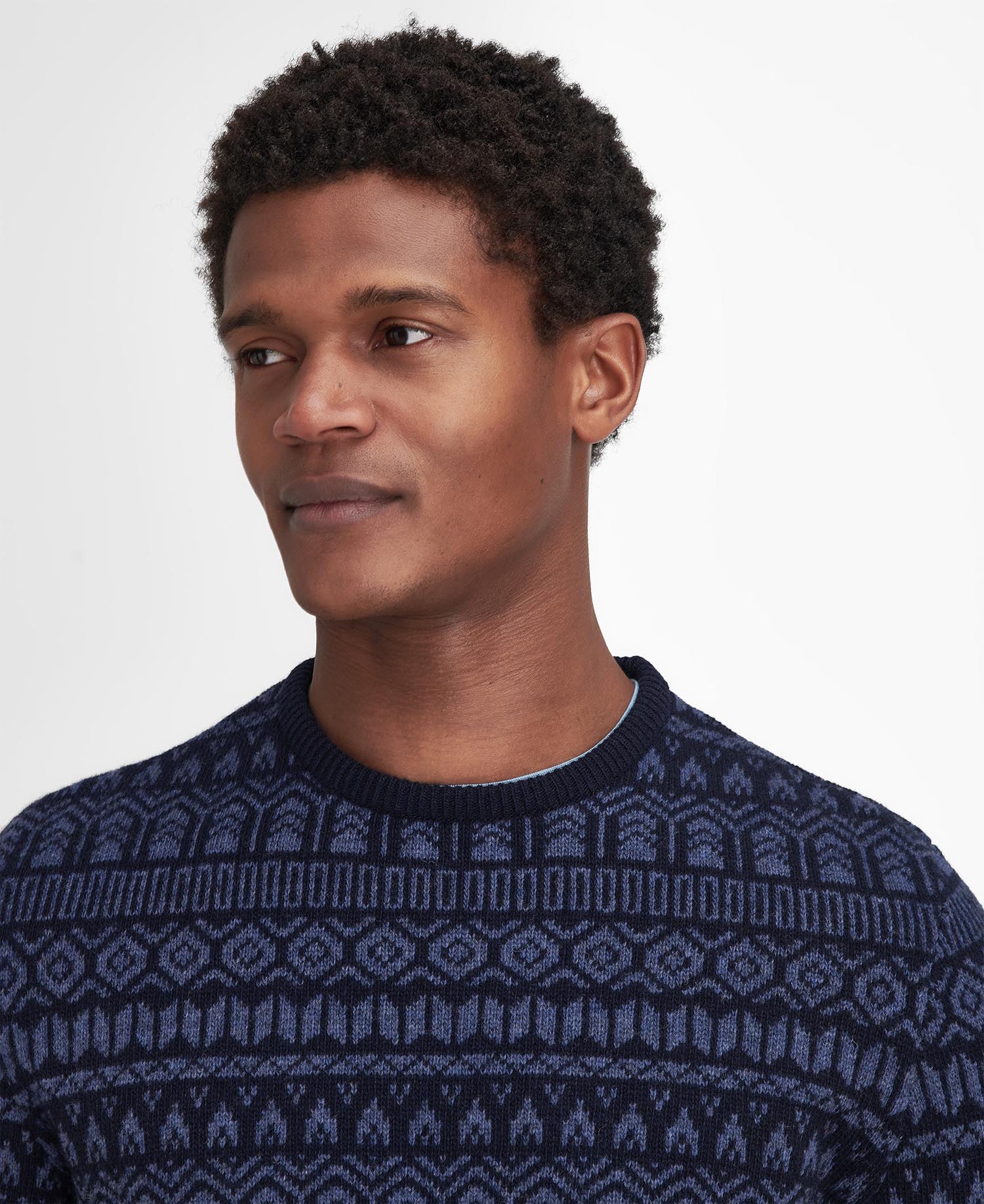 Stonebeck Fairisle Crew Neck Jumper image number 3
