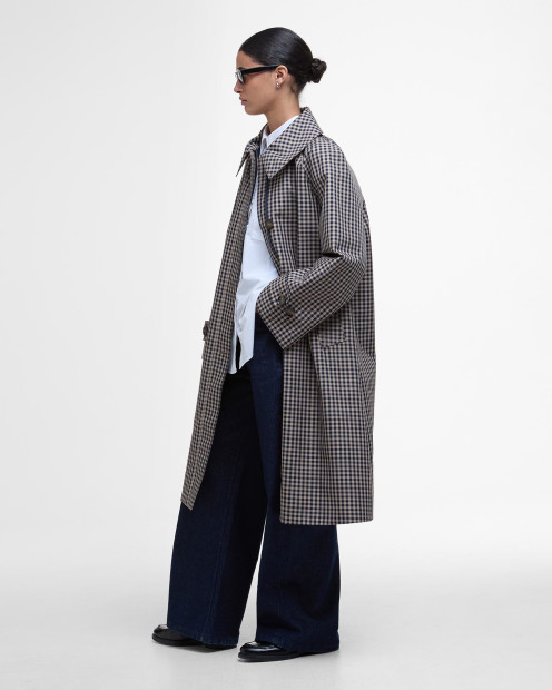 Nadine Checked Showerproof Car Coat
