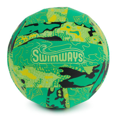 Swimways Hydro Waterproof Volleyball - Outdoor Pool Toy for Kids and Adults, Green