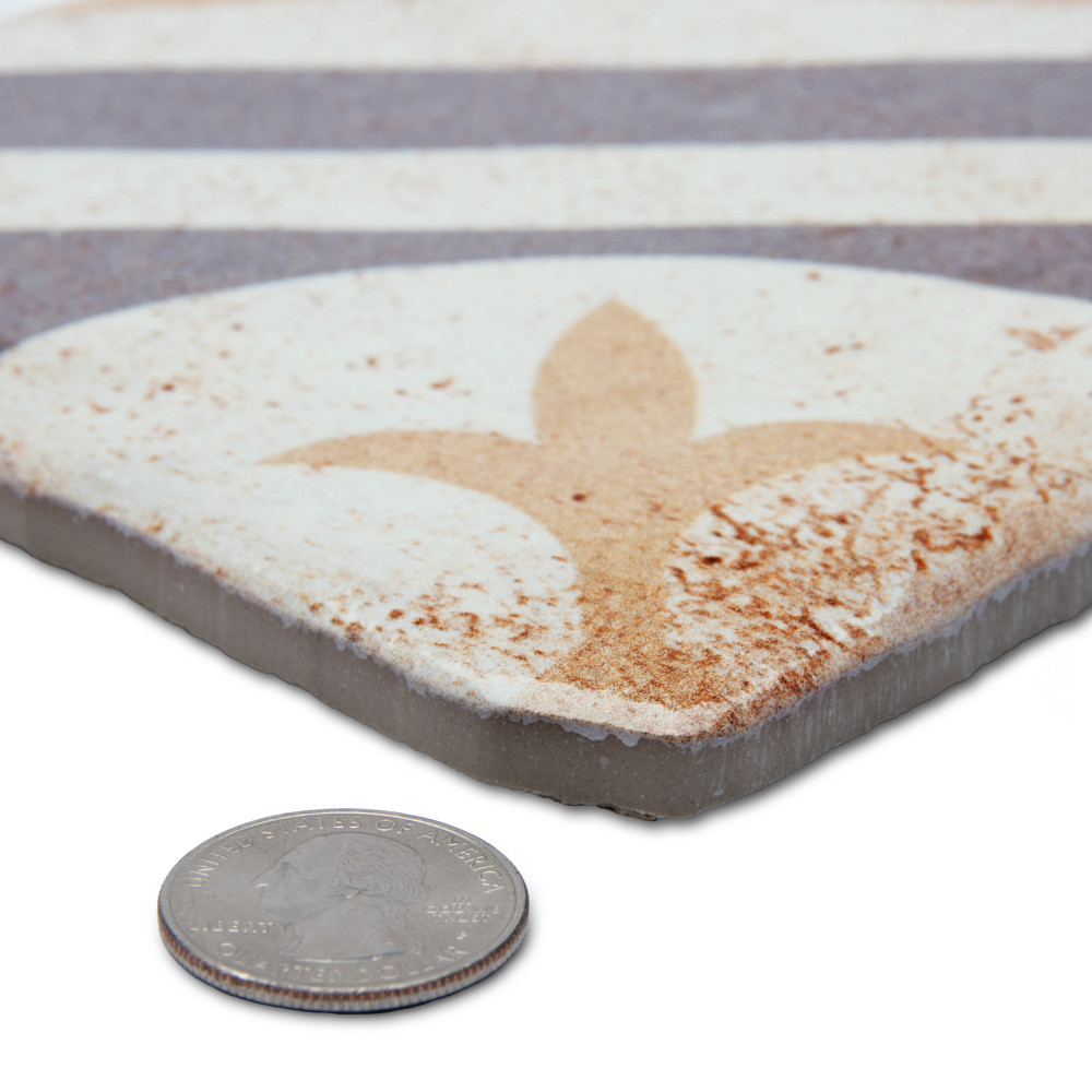 Benisa Marelle Teja with Aida Taco 11-7/8 in. x 17-3/4 in. Porcelain Floor and Wall Tile