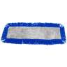 Impact, Layflat®, 24"W, Microfiber, Gray/Green, Hook & Loop, Dust Mop