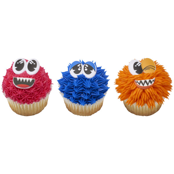Doodle Eyes Cupcake Rings