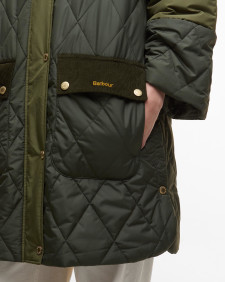 Steppjacke Elspeth Olive/Dark Moss/Ancient Tartan