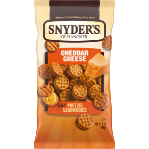 Snyder’s of Hanover Pretzel Sandwiches, Cheddar Cheese, 8 Oz