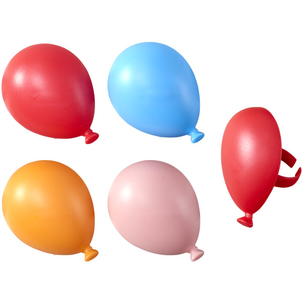 Bright Rainbow Balloon Assortment Cupcake Rings