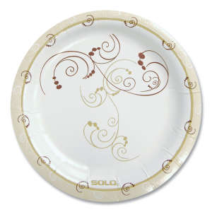 Solo, Symphony Paper Dinnerware, ProPlanet Seal, Mediumweight Plate, 6" dia, Tan