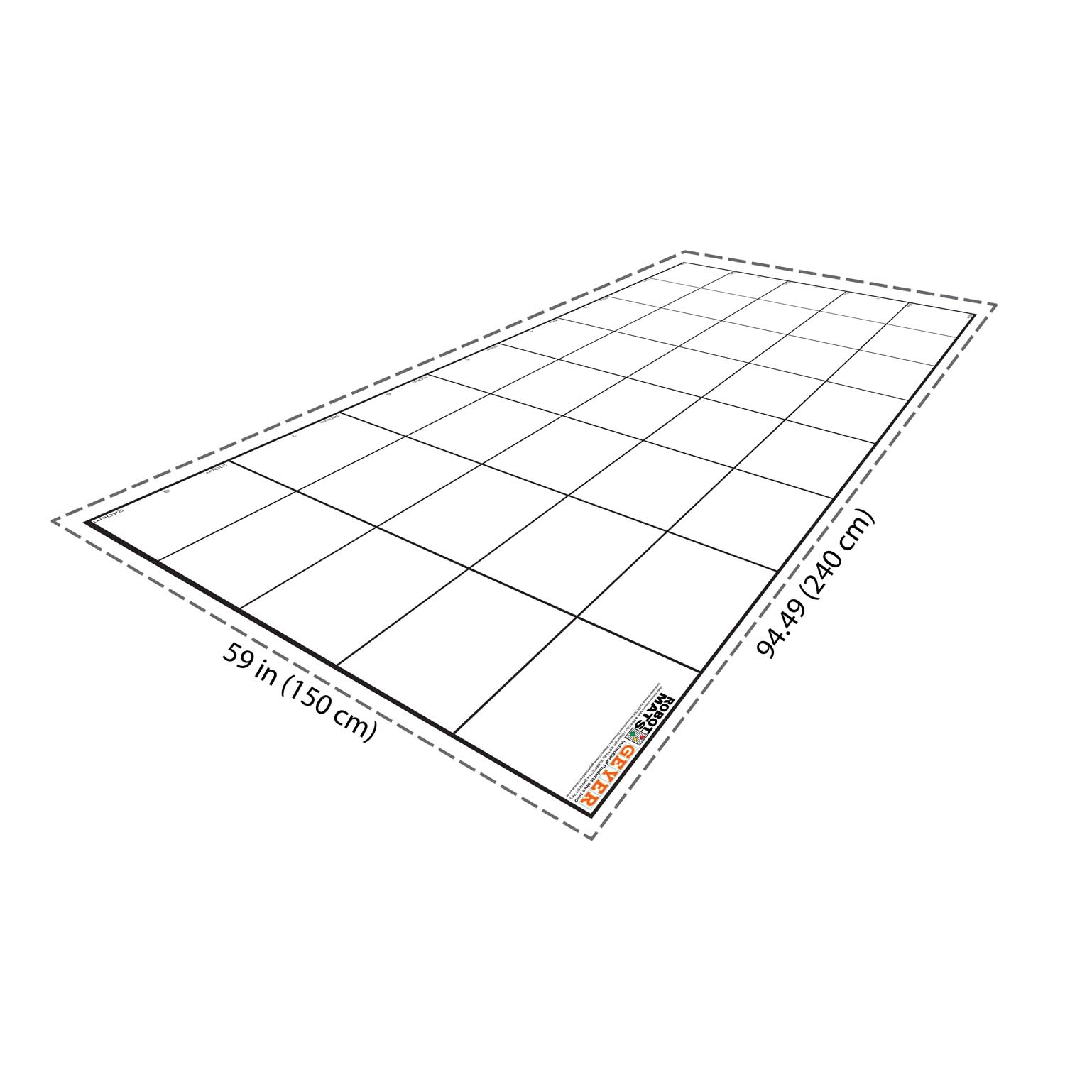 Geyer Instructional Wonder League Robotics Competition Grid Mat, 150cm x 240cm with 30cm Grid image number null