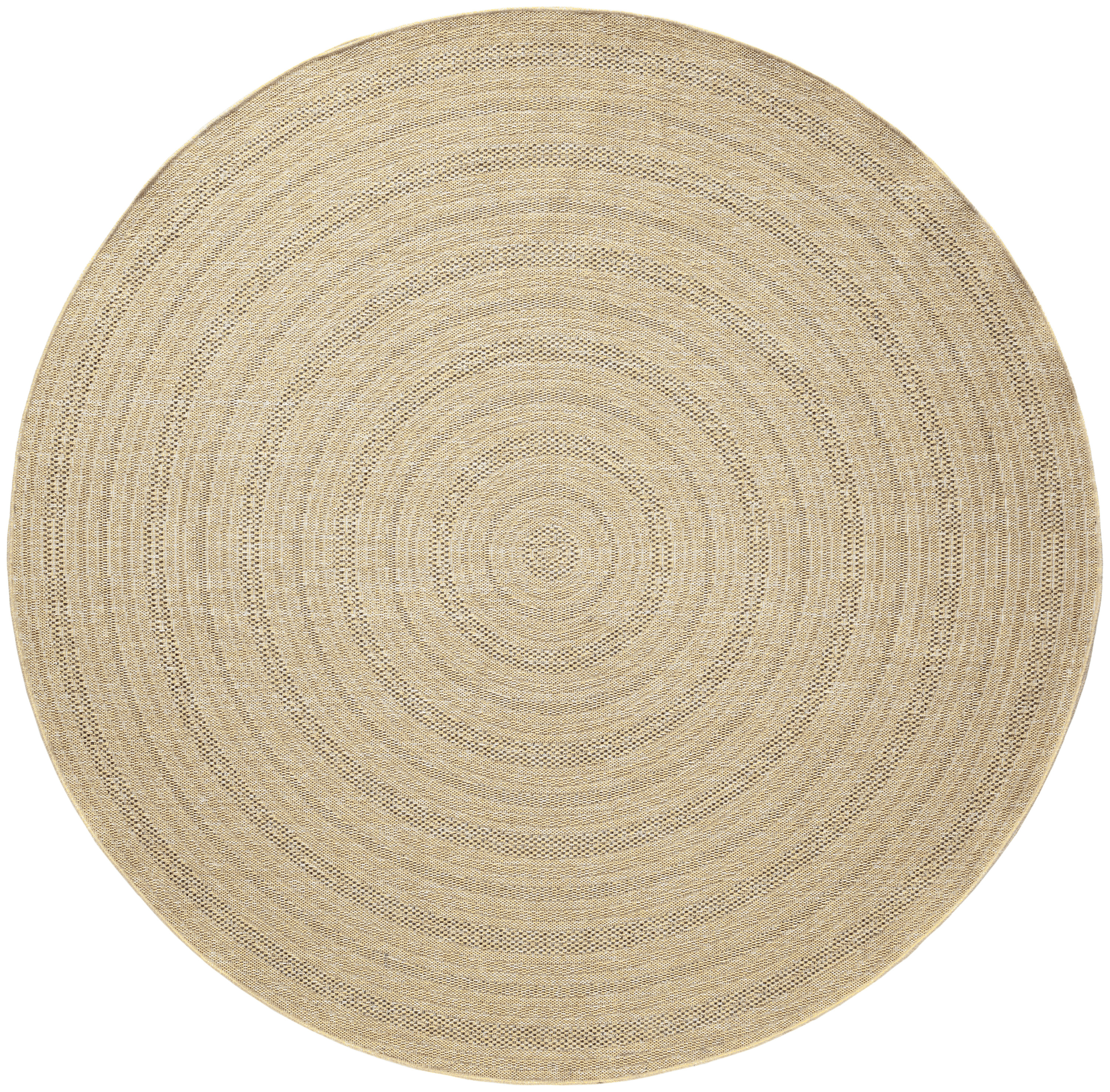Nourison Tulum 8' x Round Taupe Grey Outdoor Rug
