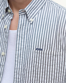 Camicia Cresswell a maniche corte in seersucker dalla vestibilità regular 