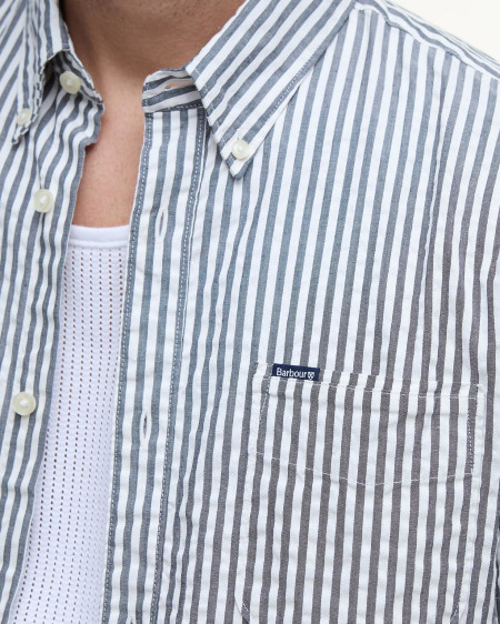 Camicia Cresswell a maniche corte in seersucker dalla vestibilità regular