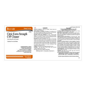 Label RTU 126 Citric Extra Strength Csp