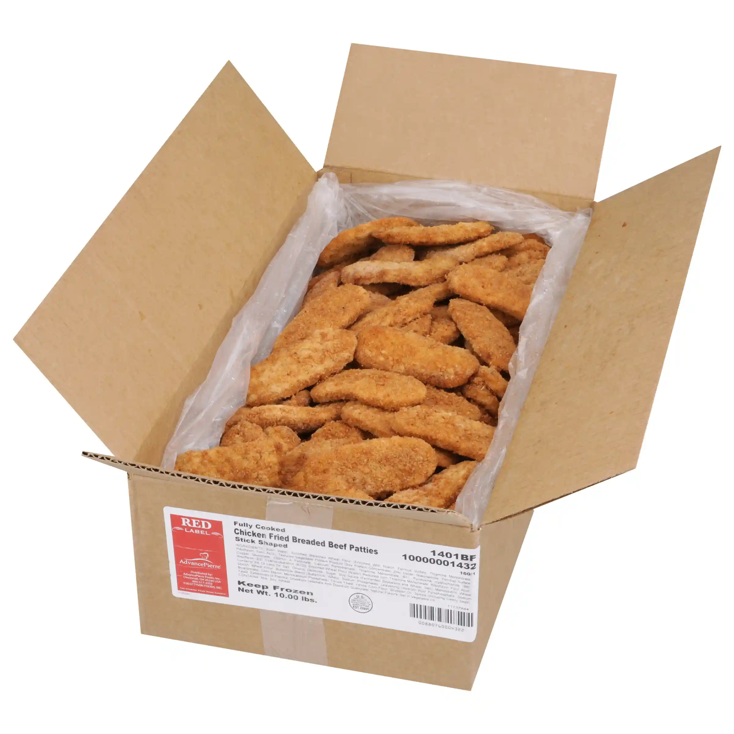 AdvancePierre™ Red Label Fully Cooked Breaded Western Crumb Style Country Fried Beef Patties, 1 oz_image_4