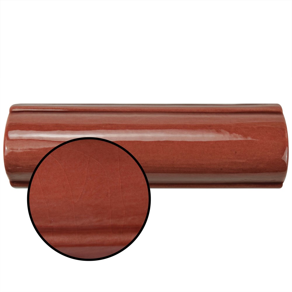 Novecento Bordura Burdeos 1-5/8 in. x 5-1/8 in. Ceramic Wall Trim