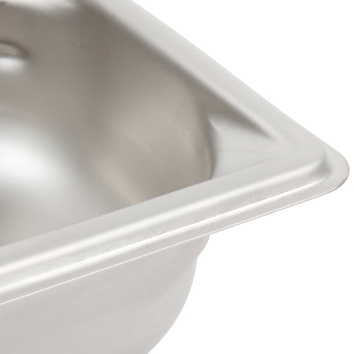Sixth-size 2 ½-inch-deep Super Pan 3® stainless steel steam table pan