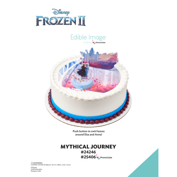 Disney Frozen II Mythical Journey The Magic of Cakes® PhotoCake® Enhanced Round Background Page