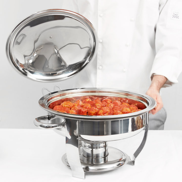 6-quart Orion® round chafer with liftoff cover