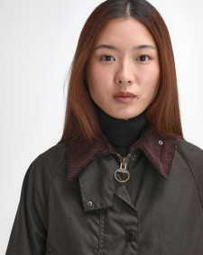 Women's Spey Waxed Jacket Olive-Classic